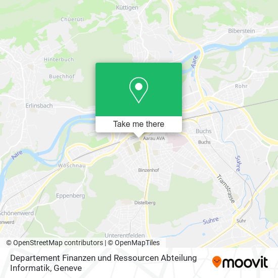 Departement Finanzen und Ressourcen Abteilung Informatik map