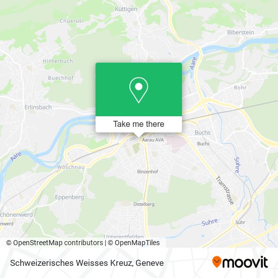 Schweizerisches Weisses Kreuz map