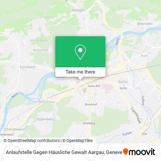 Anlaufstelle Gegen Häusliche Gewalt Aargau map