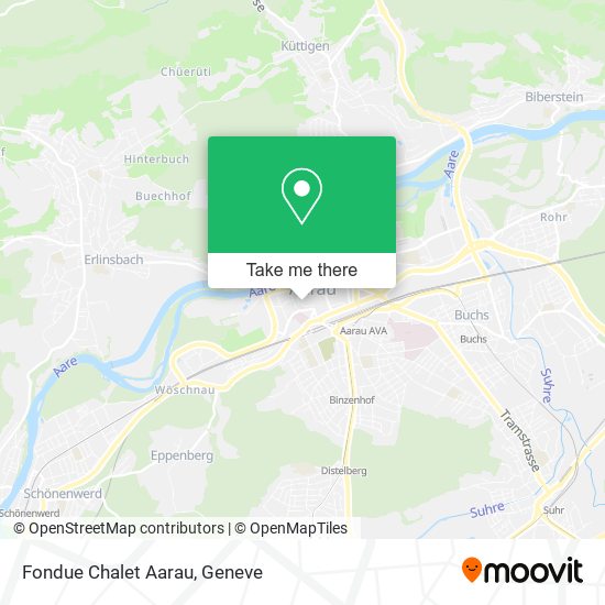 Fondue Chalet Aarau map