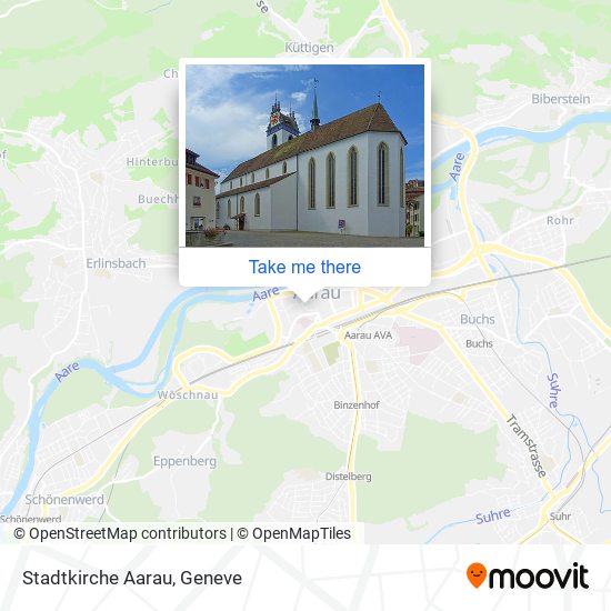 Stadtkirche Aarau map