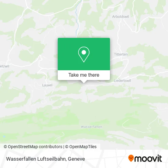 Wasserfallen Luftseilbahn map