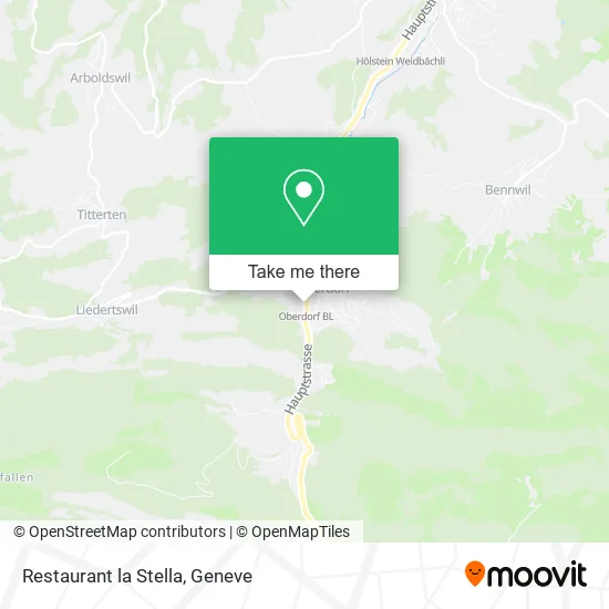 Restaurant la Stella map