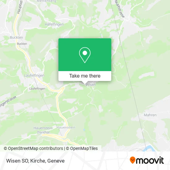 Wisen SO, Kirche map