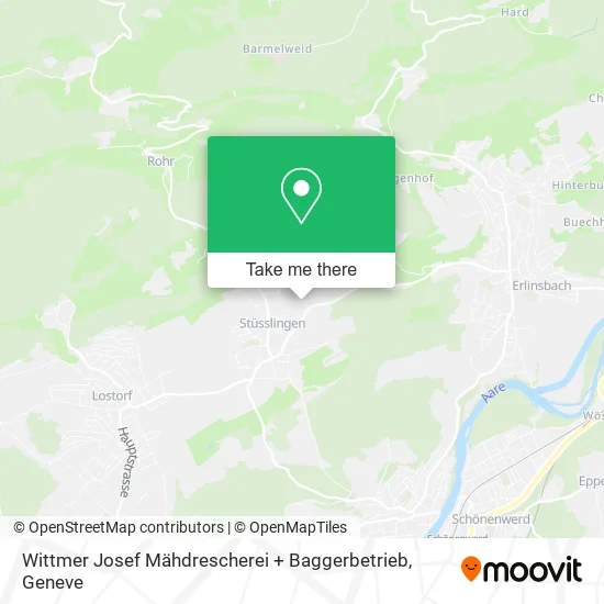 Wittmer Josef Mähdrescherei + Baggerbetrieb map