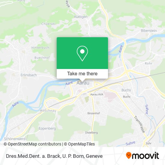 Dres.Med.Dent. a. Brack, U. P. Born map