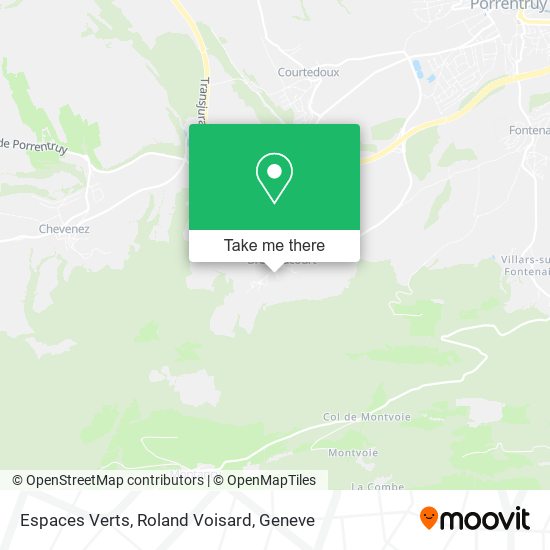 Espaces Verts, Roland Voisard map