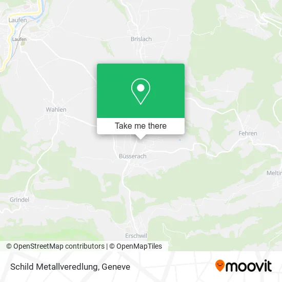 Schild Metallveredlung map