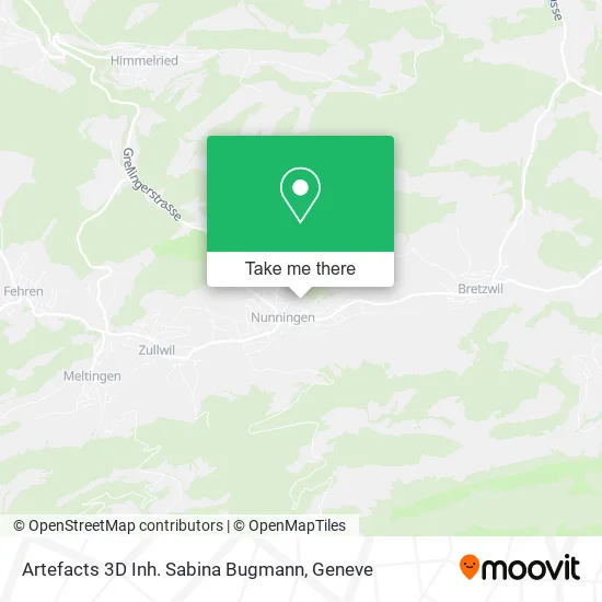 Artefacts 3D Inh. Sabina Bugmann map