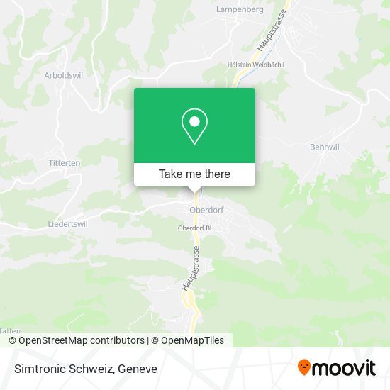 Simtronic Schweiz map