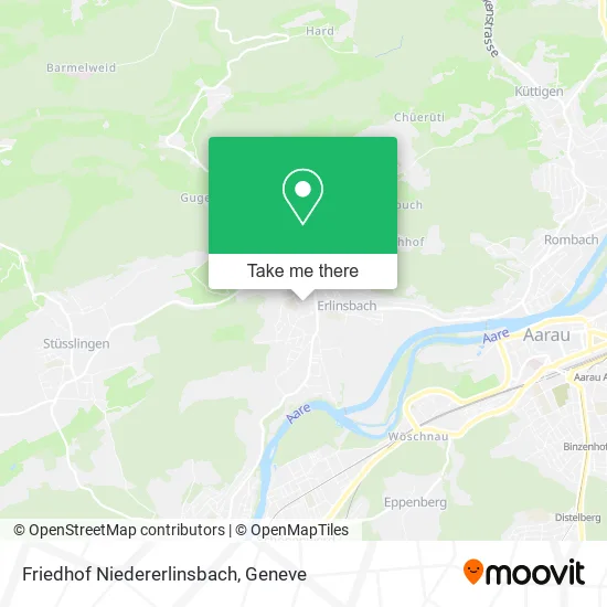 Friedhof Niedererlinsbach map