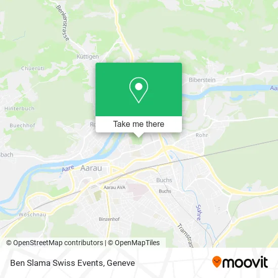 Ben Slama Swiss Events map