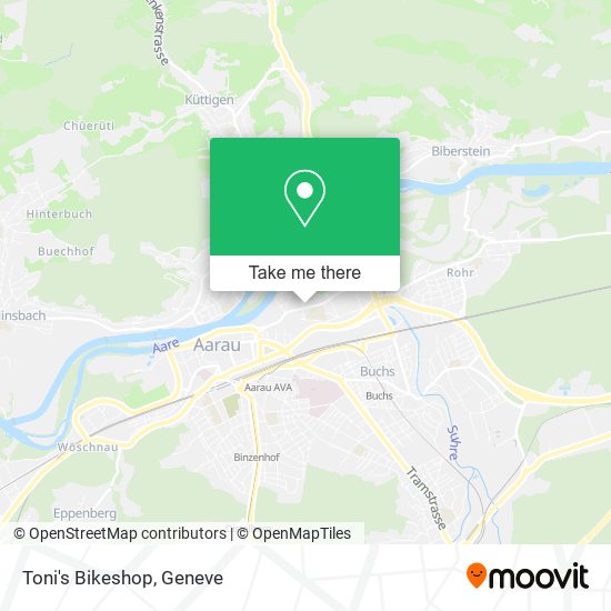 Toni's Bikeshop map