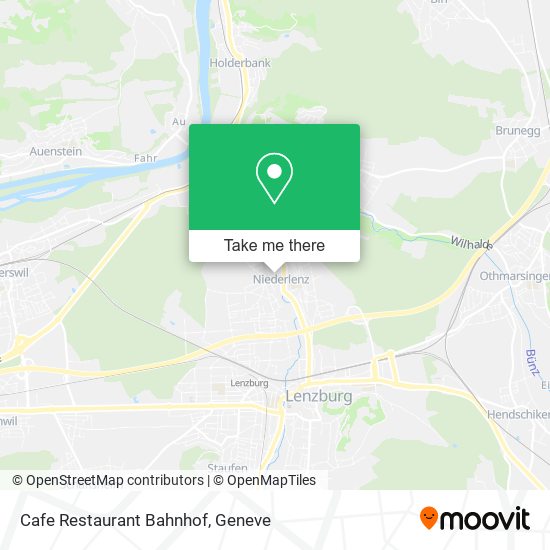 Cafe Restaurant Bahnhof map