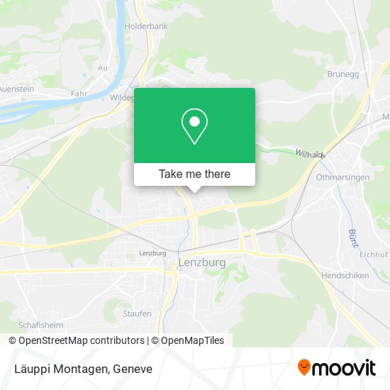 Läuppi Montagen map