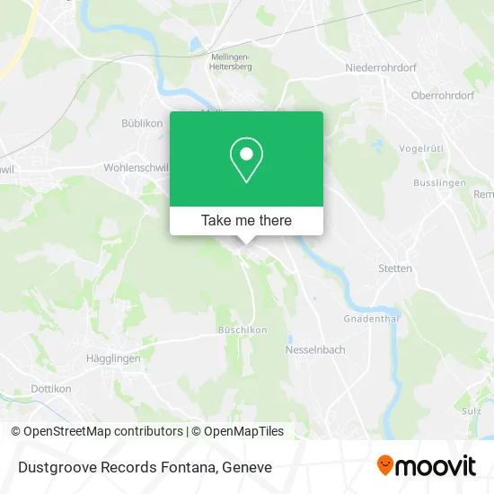 Dustgroove Records Fontana map