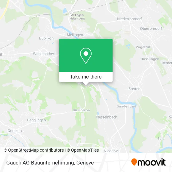 Gauch AG Bauunternehmung map