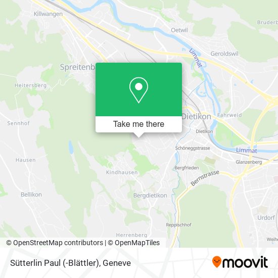 Sütterlin Paul (-Blättler) map