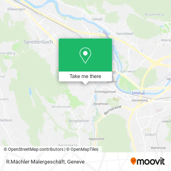 R.Mächler Malergeschäft map