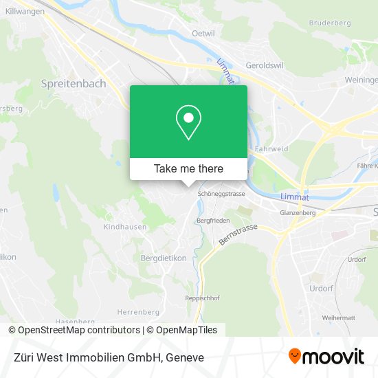 Züri West Immobilien GmbH map