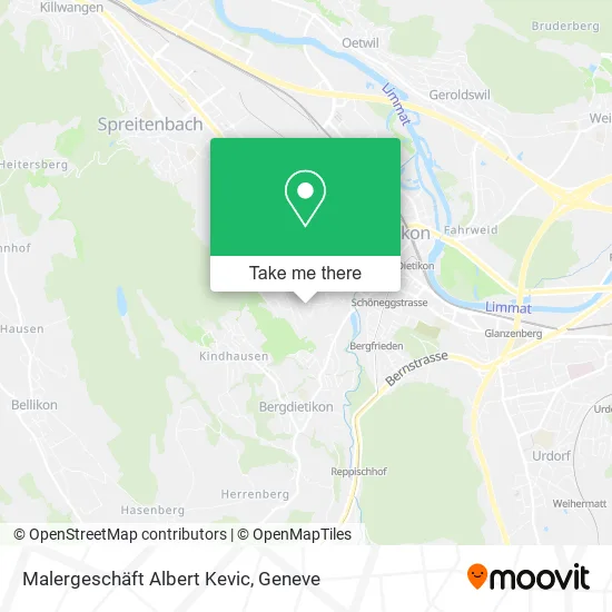 Malergeschäft Albert Kevic map