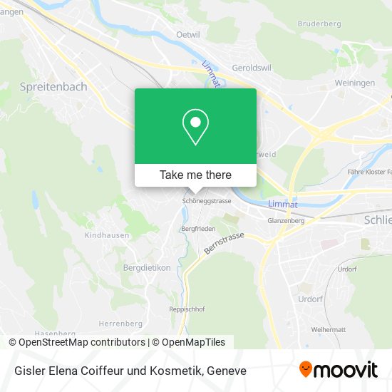 Gisler Elena Coiffeur und Kosmetik map