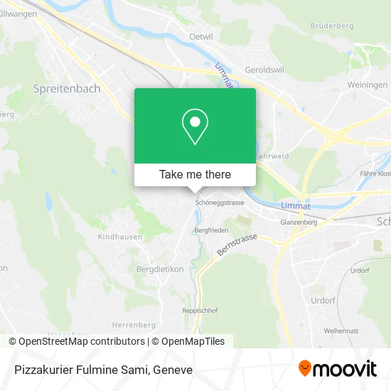 Pizzakurier Fulmine Sami map