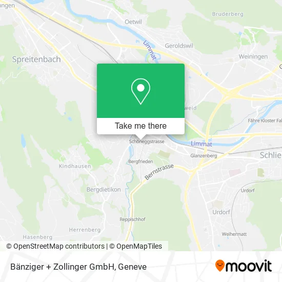 Bänziger + Zollinger GmbH map