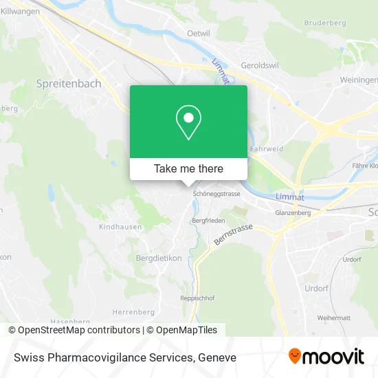 Swiss Pharmacovigilance Services map