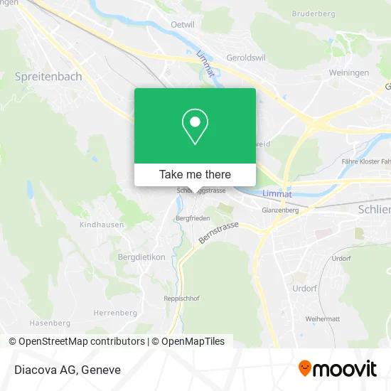Diacova AG map