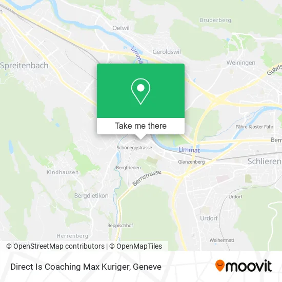 Direct Is Coaching Max Kuriger map