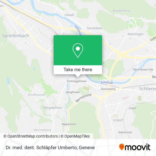 Dr. med. dent. Schläpfer Umberto map