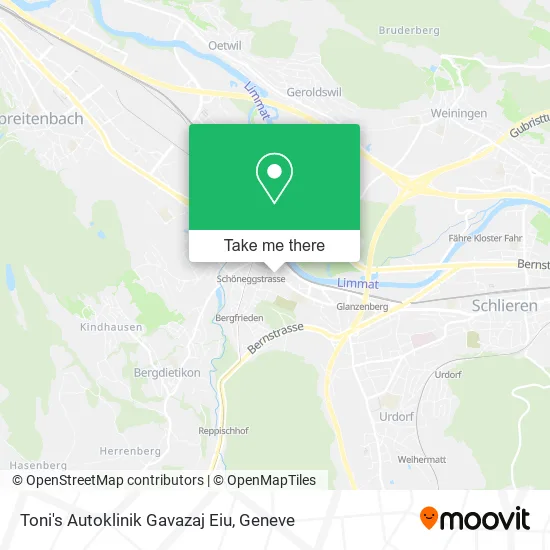 Toni's Autoklinik Gavazaj Eiu map