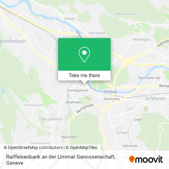 Raiffeisenbank an der Limmat Genossenschaft map