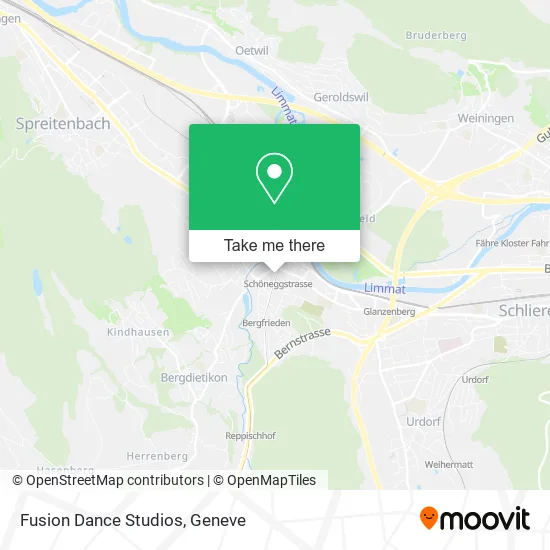 Fusion Dance Studios map
