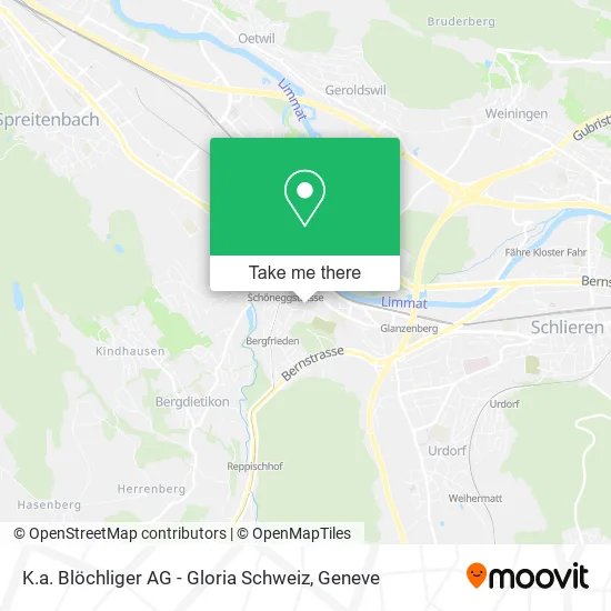 K.a. Blöchliger AG - Gloria Schweiz map