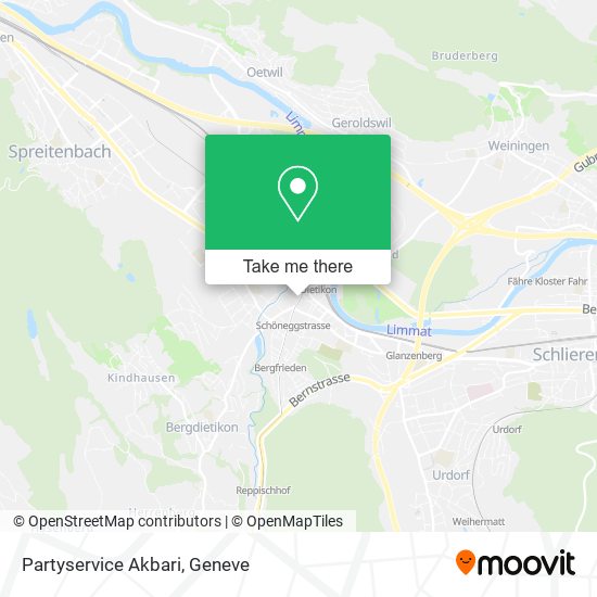 Partyservice Akbari map