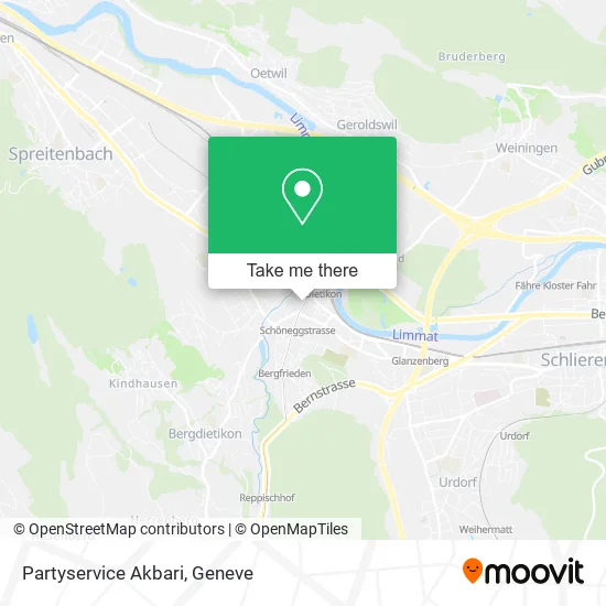 Partyservice Akbari map