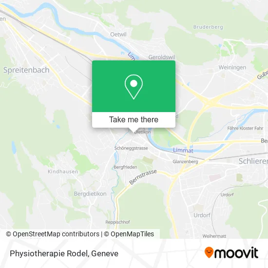 Physiotherapie Rodel map
