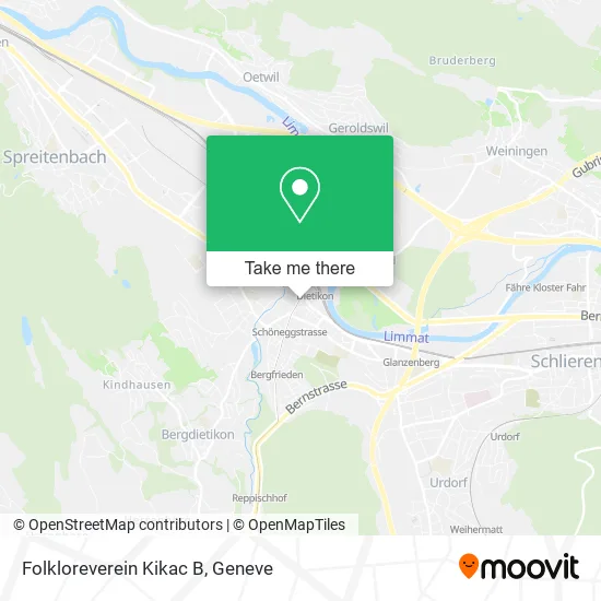 Folkloreverein Kikac B map