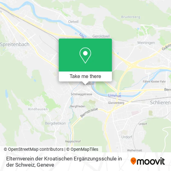 Elternverein der Kroatischen Ergänzungsschule in der Schweiz map