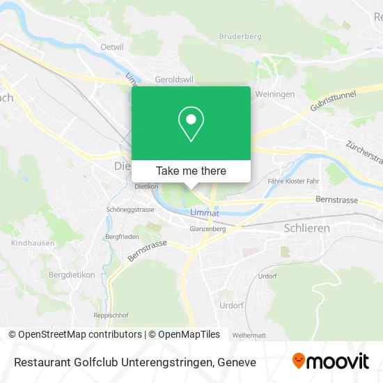 Restaurant Golfclub Unterengstringen map