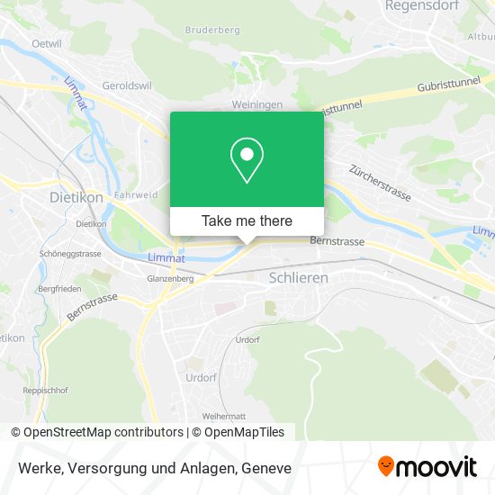 Werke, Versorgung und Anlagen map