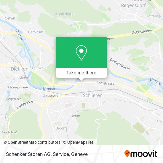 Schenker Storen AG, Service map