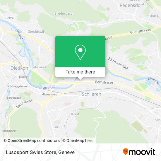 Lusosport Swiss Store map