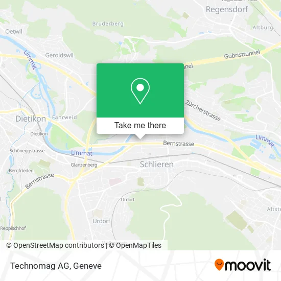 Technomag AG map