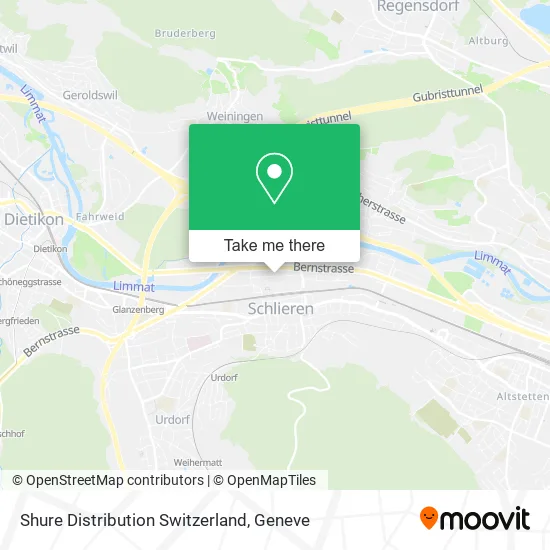 Shure Distribution Switzerland map