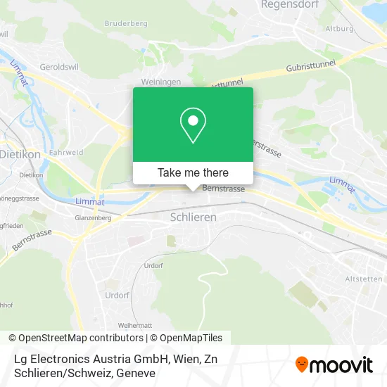 Lg Electronics Austria GmbH, Wien, Zn Schlieren / Schweiz map