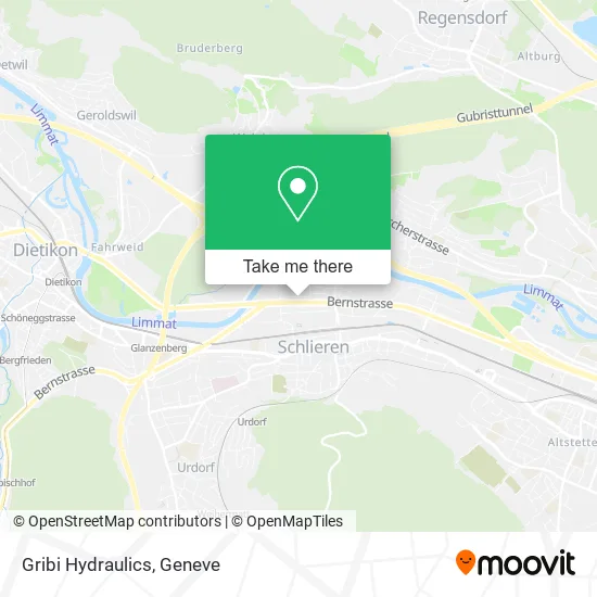 Gribi Hydraulics map