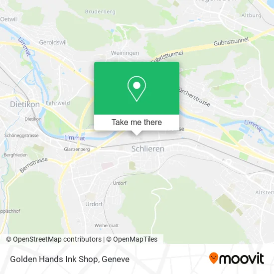 Golden Hands Ink Shop map